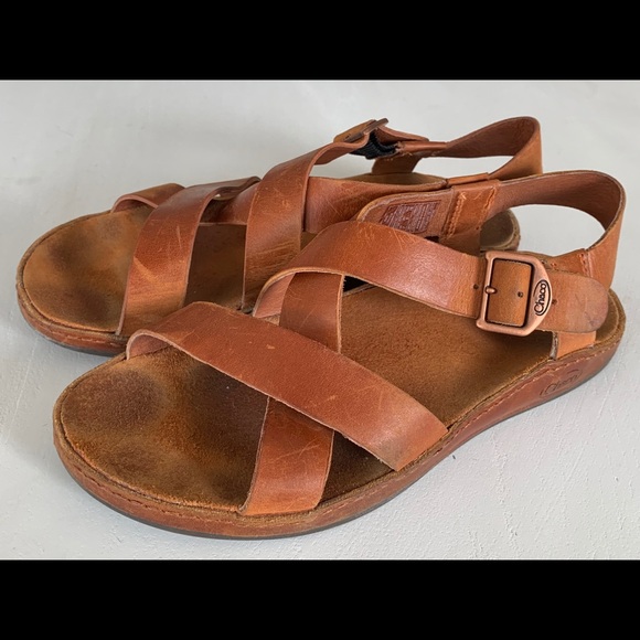 chaco wayfarer leather sandal